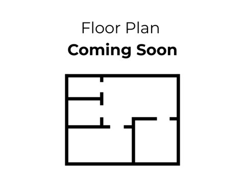 A black and white drawing of a floor plan is labeled "Coming Soon".